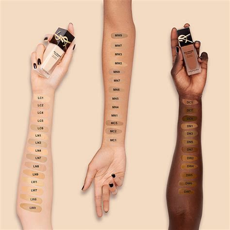 ysl all hours foundation shade chart|YSL all hours shades.